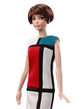 YSL Mondrian Barbie Doll